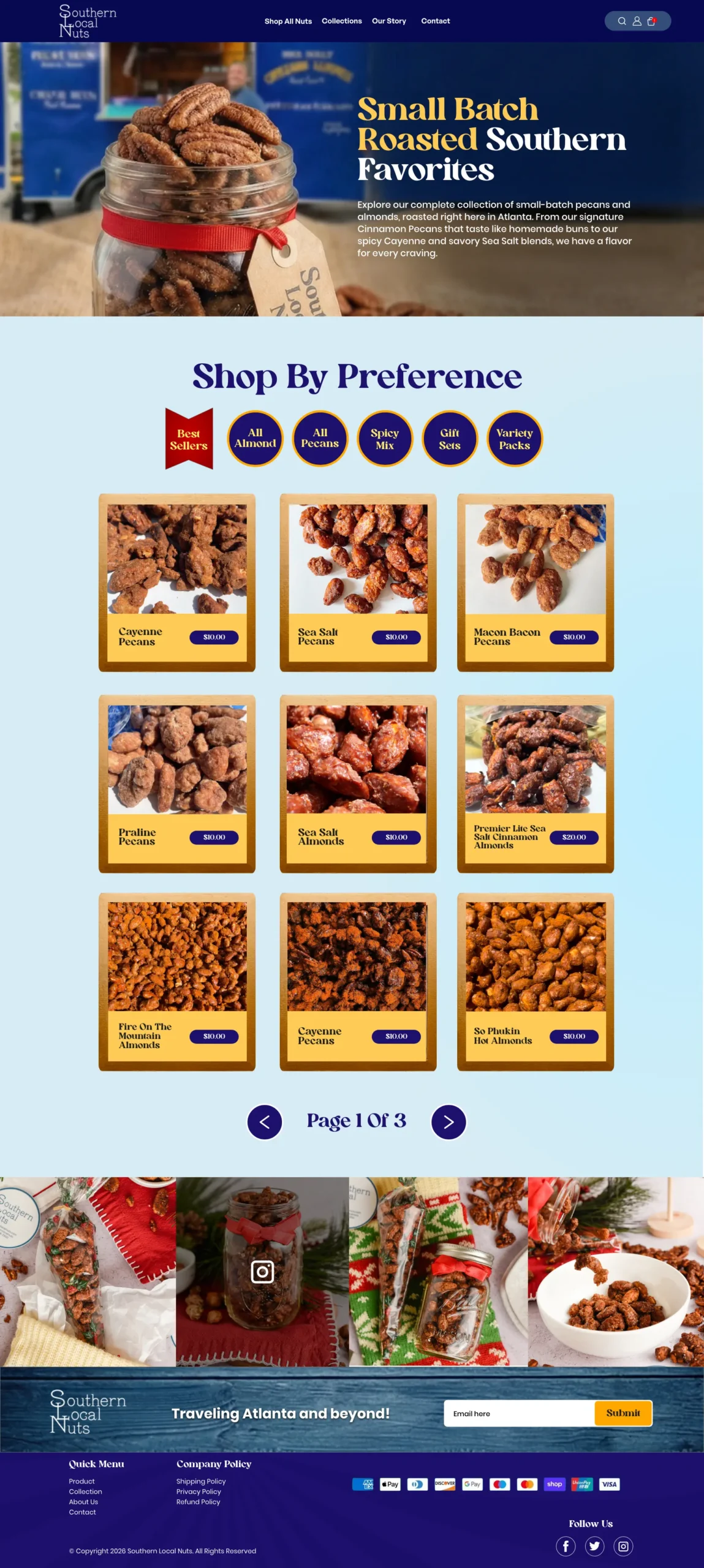 Southern Local Nuts Feb 17 - Main Product Page – 1